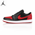 Air Jordan 1 Low Bred Black/Red 705329-001 Unisex Sneakers main product view