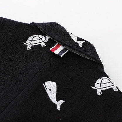 Sea turtle embroidered suit THOM TREND