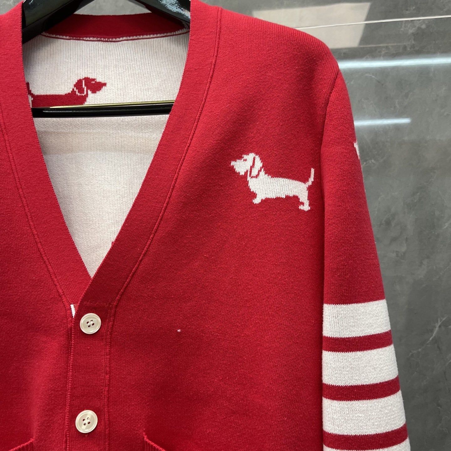 2025SS  Puppy pattern cardigan THOM TREND