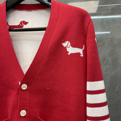 2025SS  Puppy pattern cardigan THOM TREND