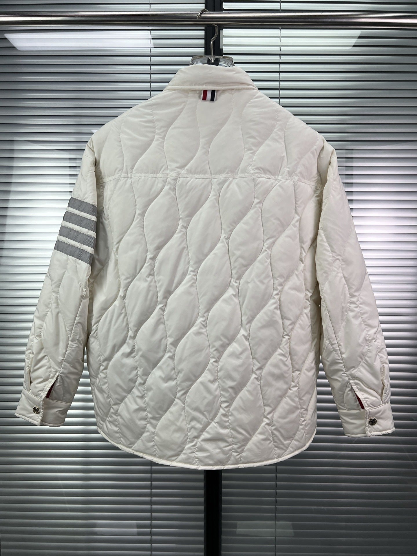 Diamond striped down jacket THOM TREND
