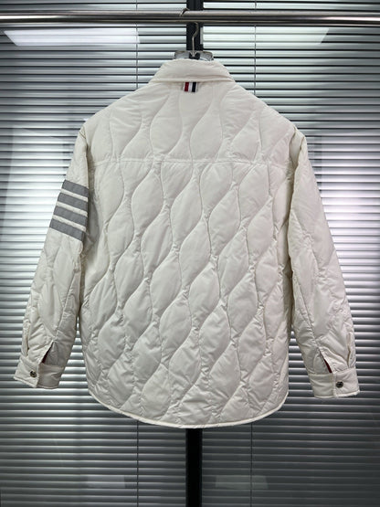 Diamond striped down jacket THOM TREND