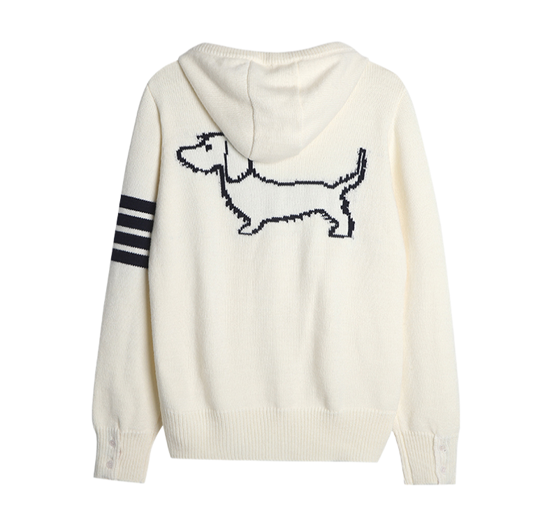 2025SS Unisex zippered knitted cardigan THOM TREND