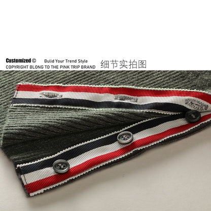 2025SS  Colorblock Cardigan Sweater THOM TREND