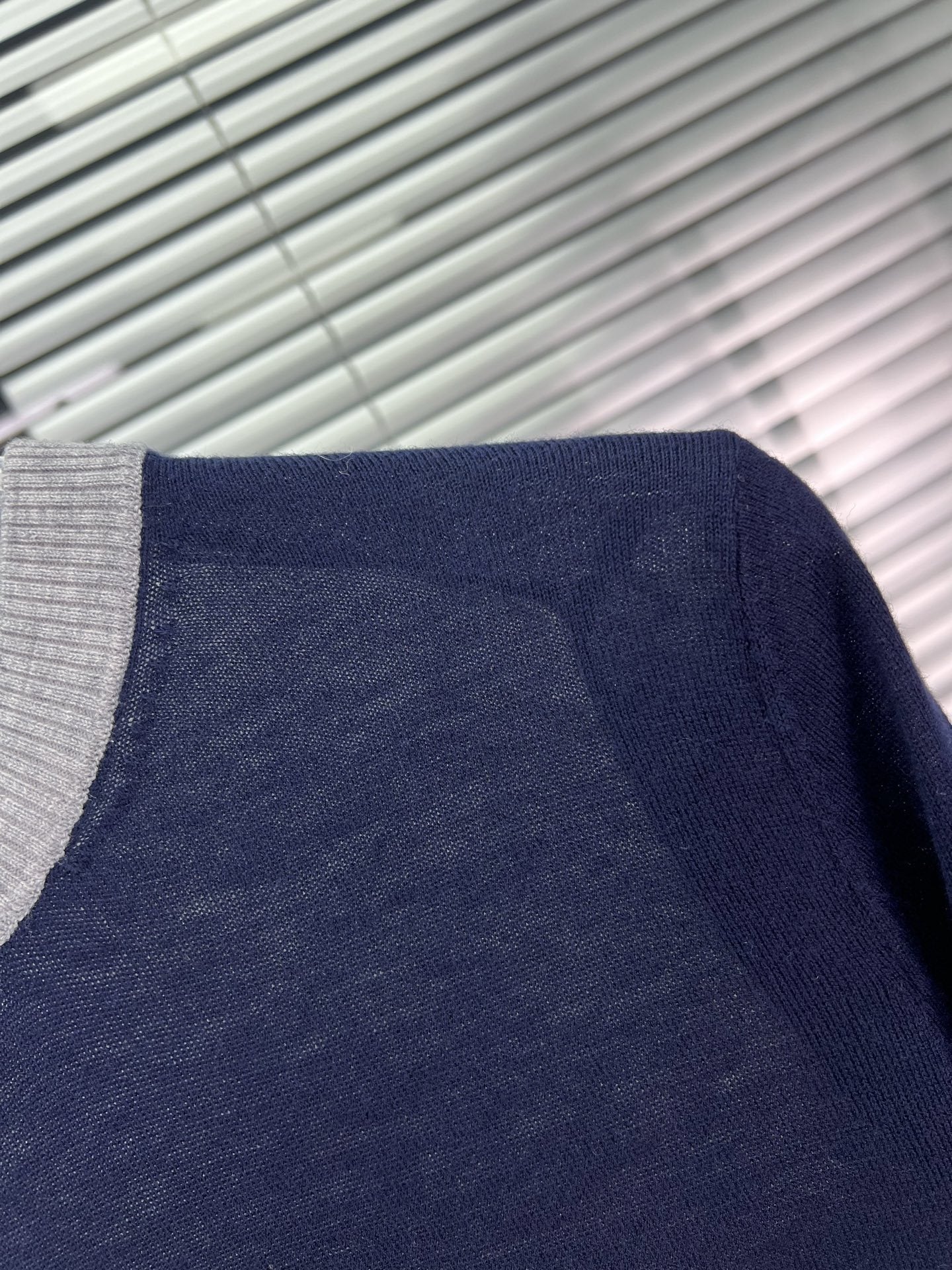 2025SS Spliced four-bar striped sweater THOM TREND