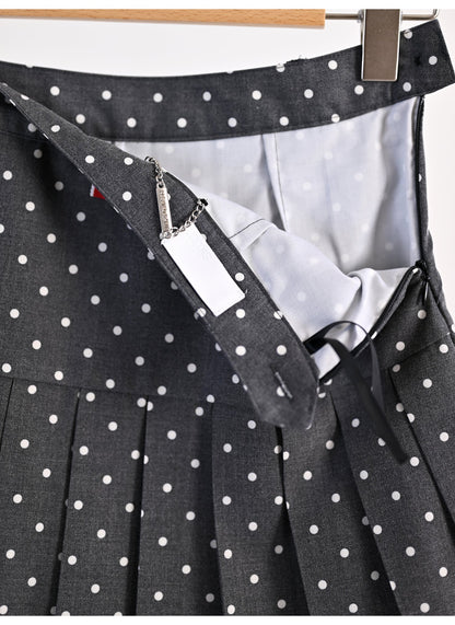 Polka dot high-waisted skirt THOM TREND