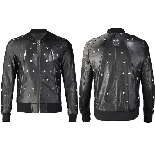 New-Black Cowhide Jacket SOLODSQ2