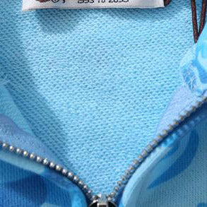 BAPE Blue & Red Camo Shark Hoodie product view 8