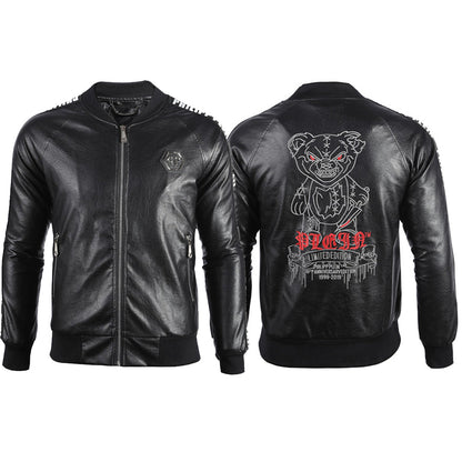 PhiIipp PIein 25ss Cowhide Jacket SOLODSQ2