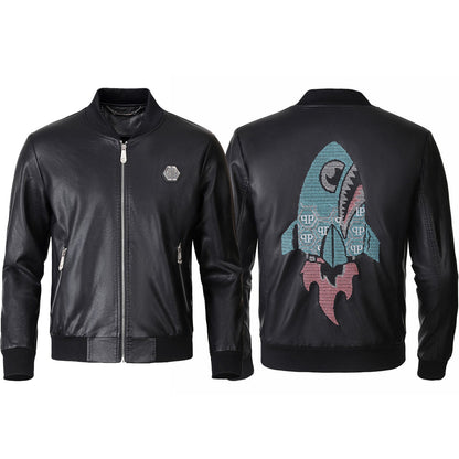 New-2025ss Man Cowhide Jacket SOLODSQ2