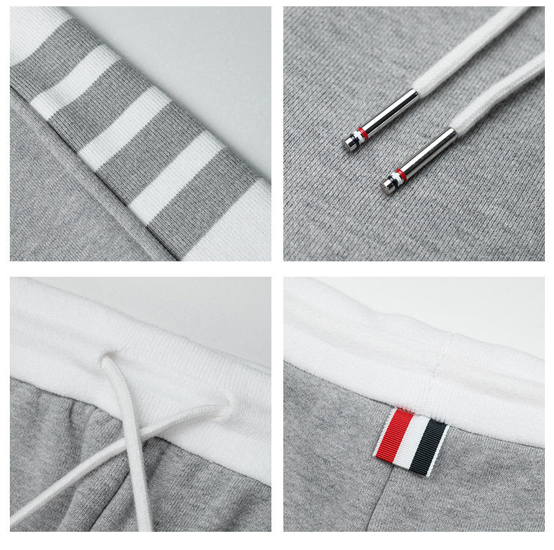 Colorblock Four-Bar Sweatpants THOM TREND