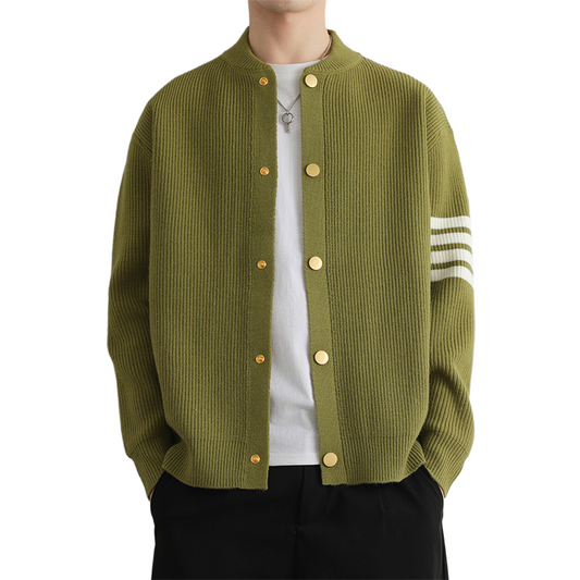 single-breasted knit sweater THOM TREND