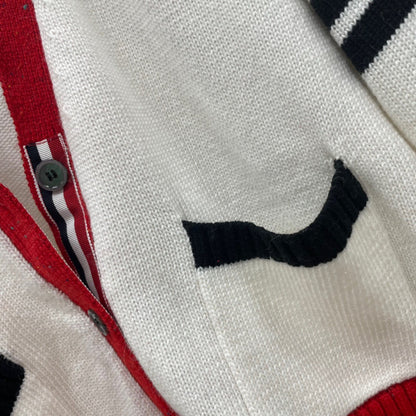 2025SS wool V-neck knitted cardigan THOM TREND