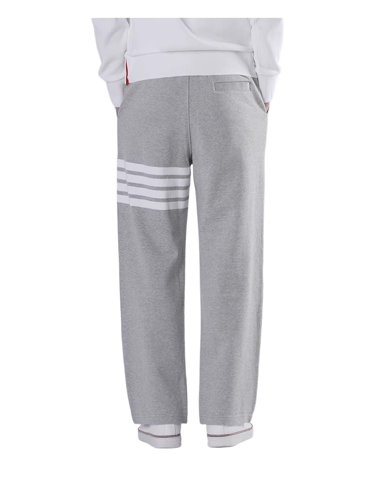 Thom Browne Style Men's Straight - Leg Cropped Trousers - 100% Cotton with Adjustable Backstrap with... - Image 3