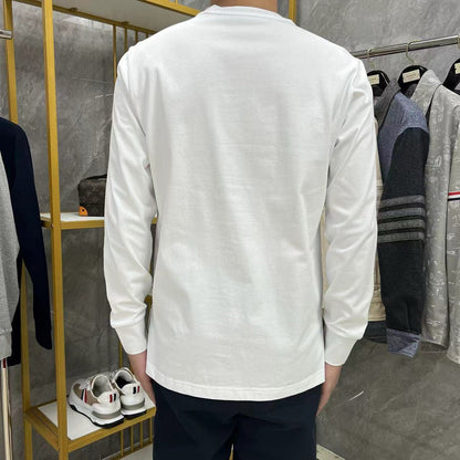 2025SS  vertical striped long-sleeved T-shirt THOM TREND