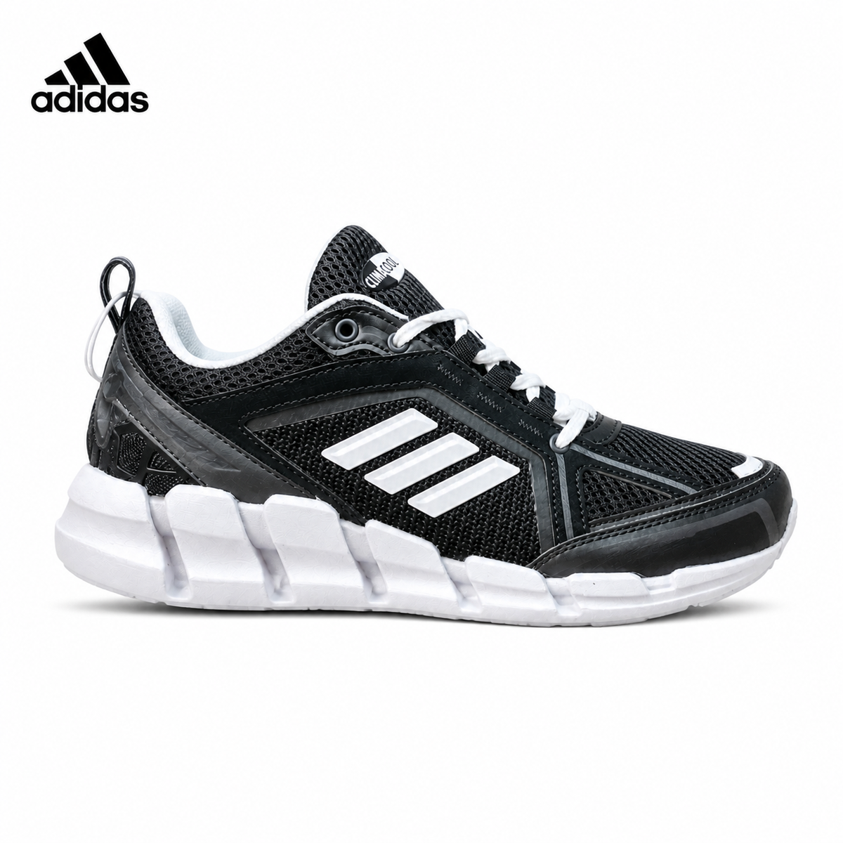 Adidas KK01550 men's running shoes in White/Grey - single shoe side profile