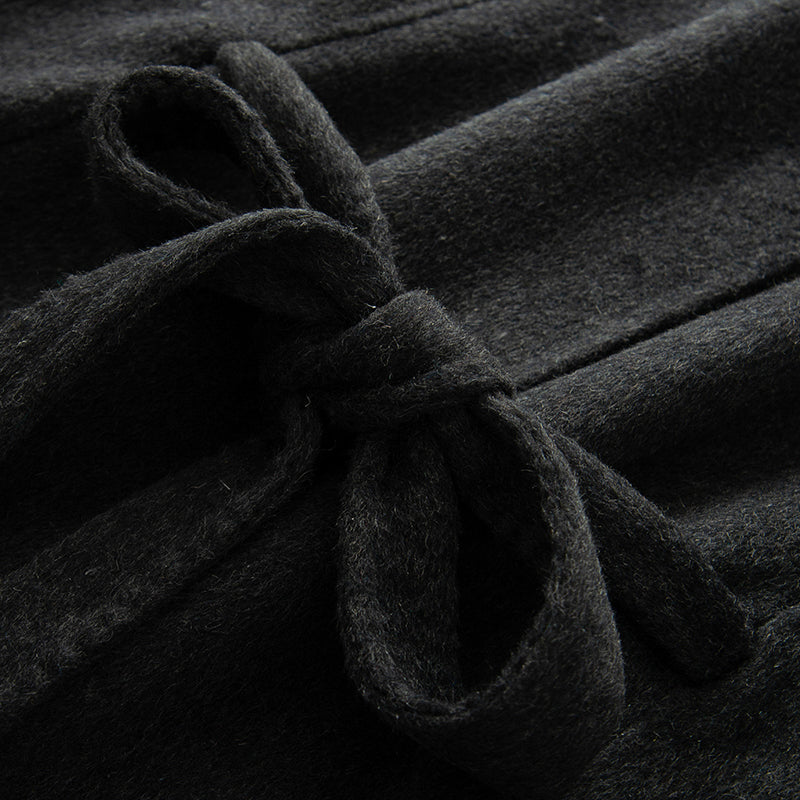 2025SS mid-length tie woolen coat THOM TREND