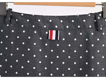 Polka dot high-waisted skirt THOM TREND