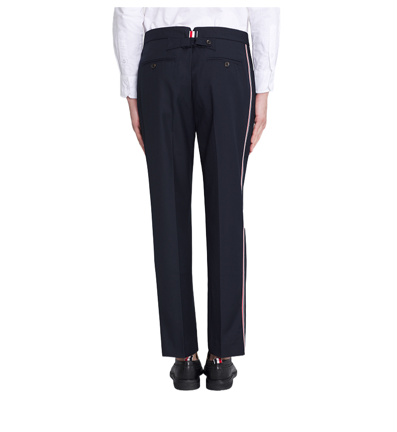 Thom Browne Style Single-Side Side-Stripe suit pants - Image 3
