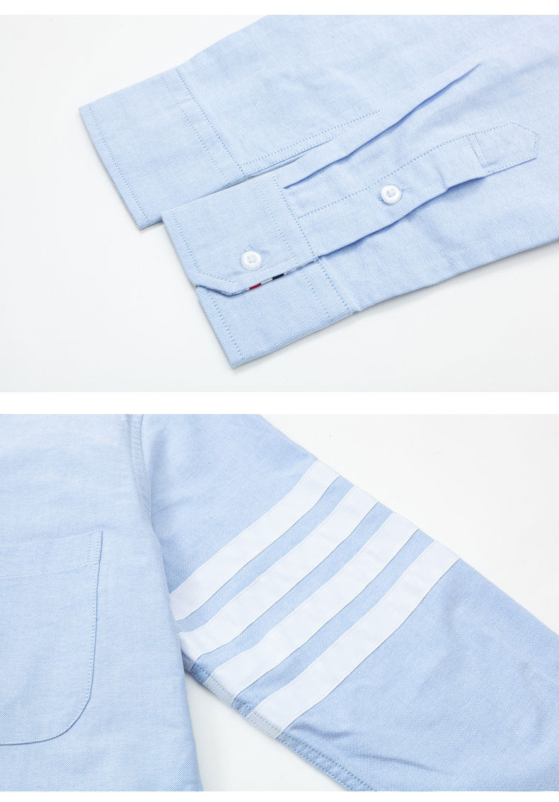 Men's shirt by Thom Browne, shirt detail view