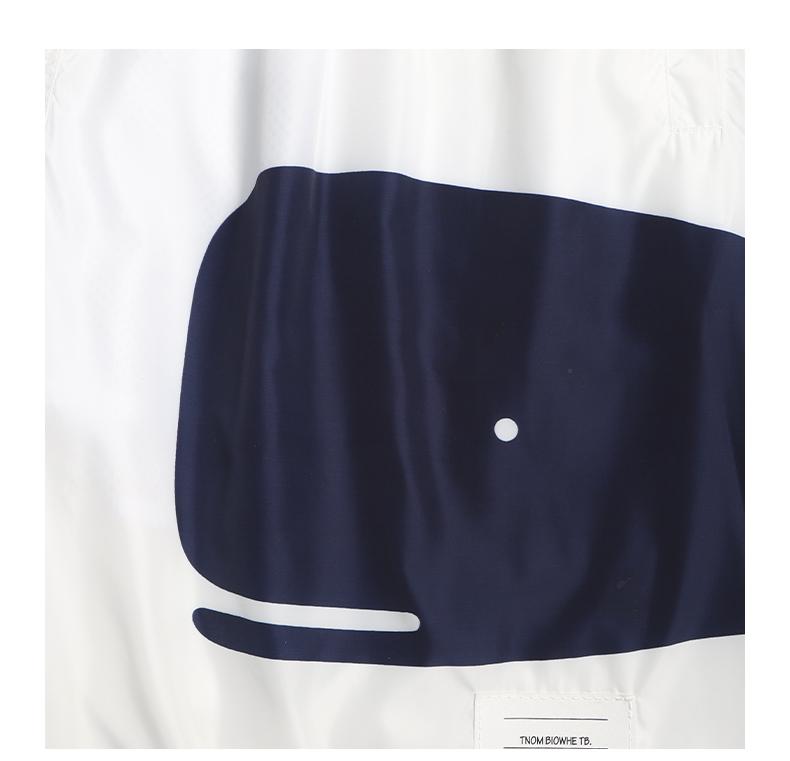 Thom Browne Style Whale Beach Sun Protection Shorts - Quick - Dry Swim Shorts - Image 7