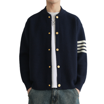 single-breasted knit sweater THOM TREND