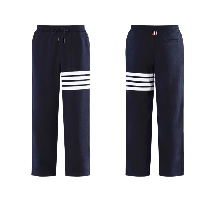 Thom Browne Style Men's Straight - Leg Cropped Trousers - 100% Cotton with Adjustable Backstrap with... - Image 10