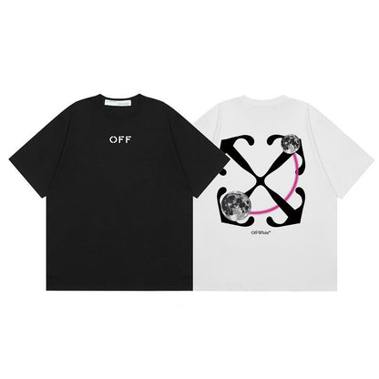 OFF New Printed T-Shirt Light Luxury Station