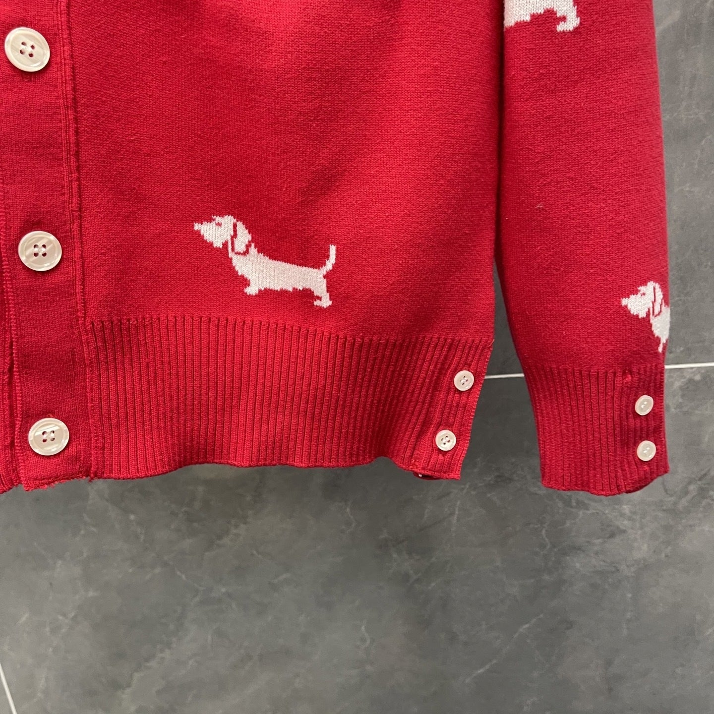 2025SS  Puppy pattern cardigan THOM TREND