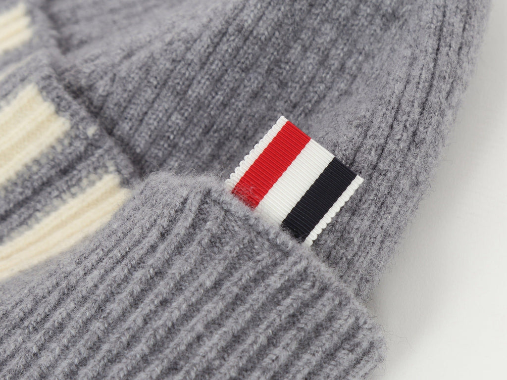 Four stripes scarf hat autumn and winter THOM TREND