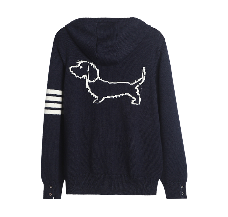 2025SS Unisex zippered knitted cardigan THOM TREND