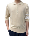 Four-Bar Polo Collar Short Sleeve Shirt | Thom Browne
