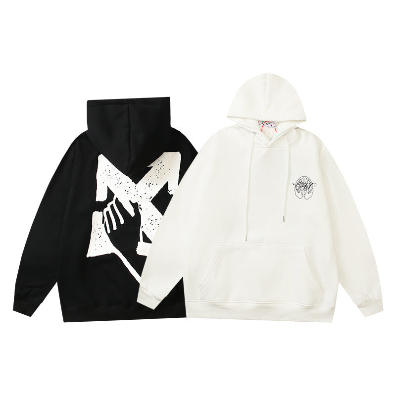 OFF Oversized Pullover Hoodie Light Luxury Station