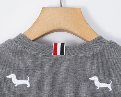2025SS Puppy embroidered T-shirt THOM TREND