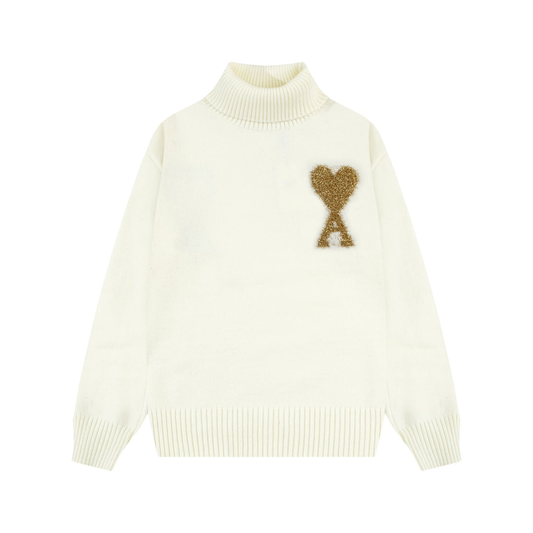 2026 AMI PARIS  Unisex Turn neck sweater THOM TREND