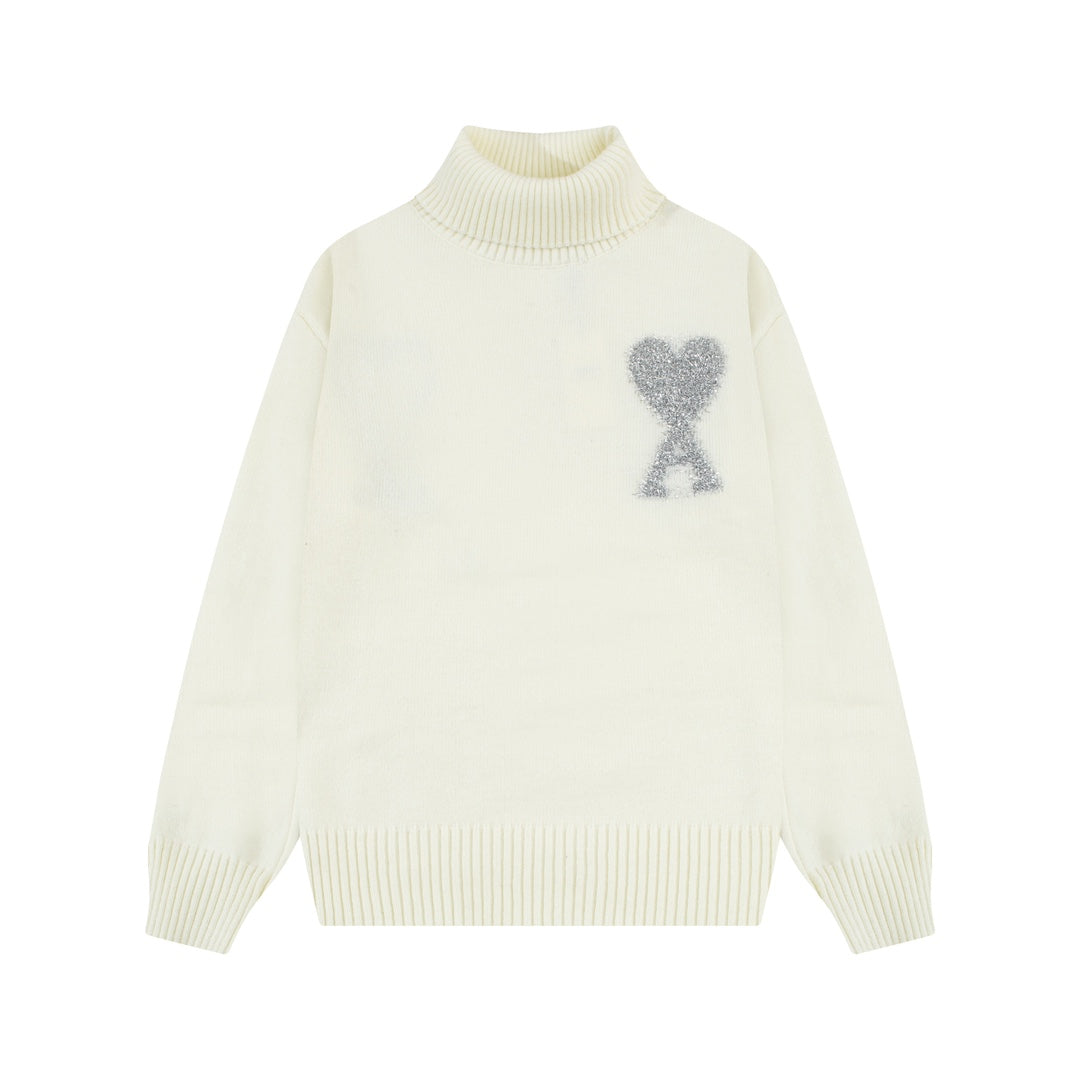2026 AMI PARIS  Unisex Turn neck sweater THOM TREND