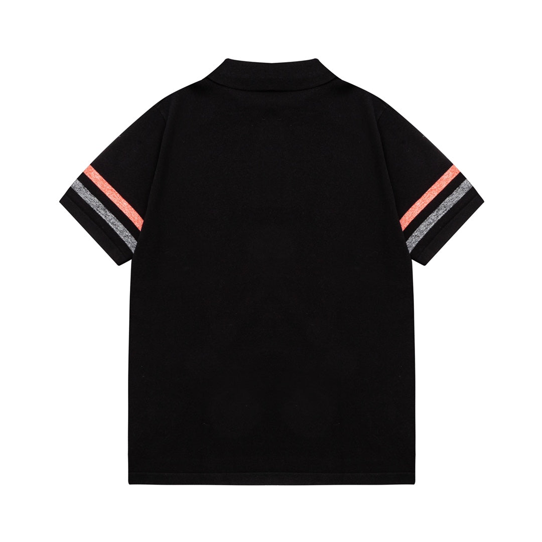 2026SSS Color-Block Knit Polo Shirt THOM TREND