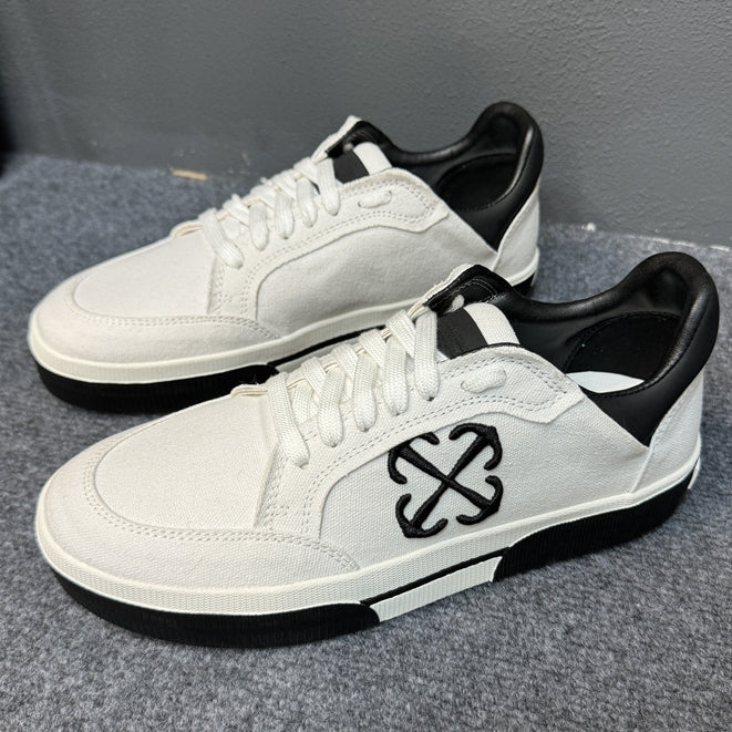 OFF-Whlte Canvas Sports shoes#23 4-Bar
