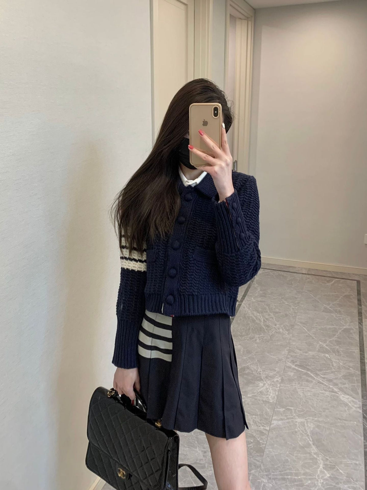 wool knit cardigan - Image 4