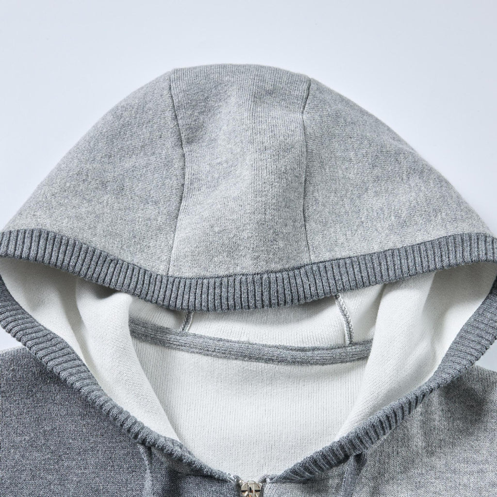 2025SS  Left and right colorblock hoodie THOM TREND