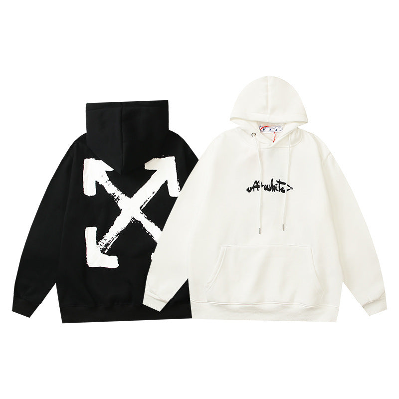 OFF Oversized Pullover Hoodie Light Luxury Station