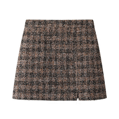 2025SS Plaid short jacket + skirt THOM TREND