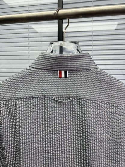 Men's Seersucker Shirt THOM TREND