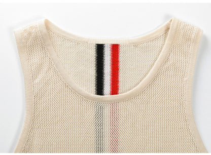 2025SS  hollow sleeveless T-shirt THOM TREND