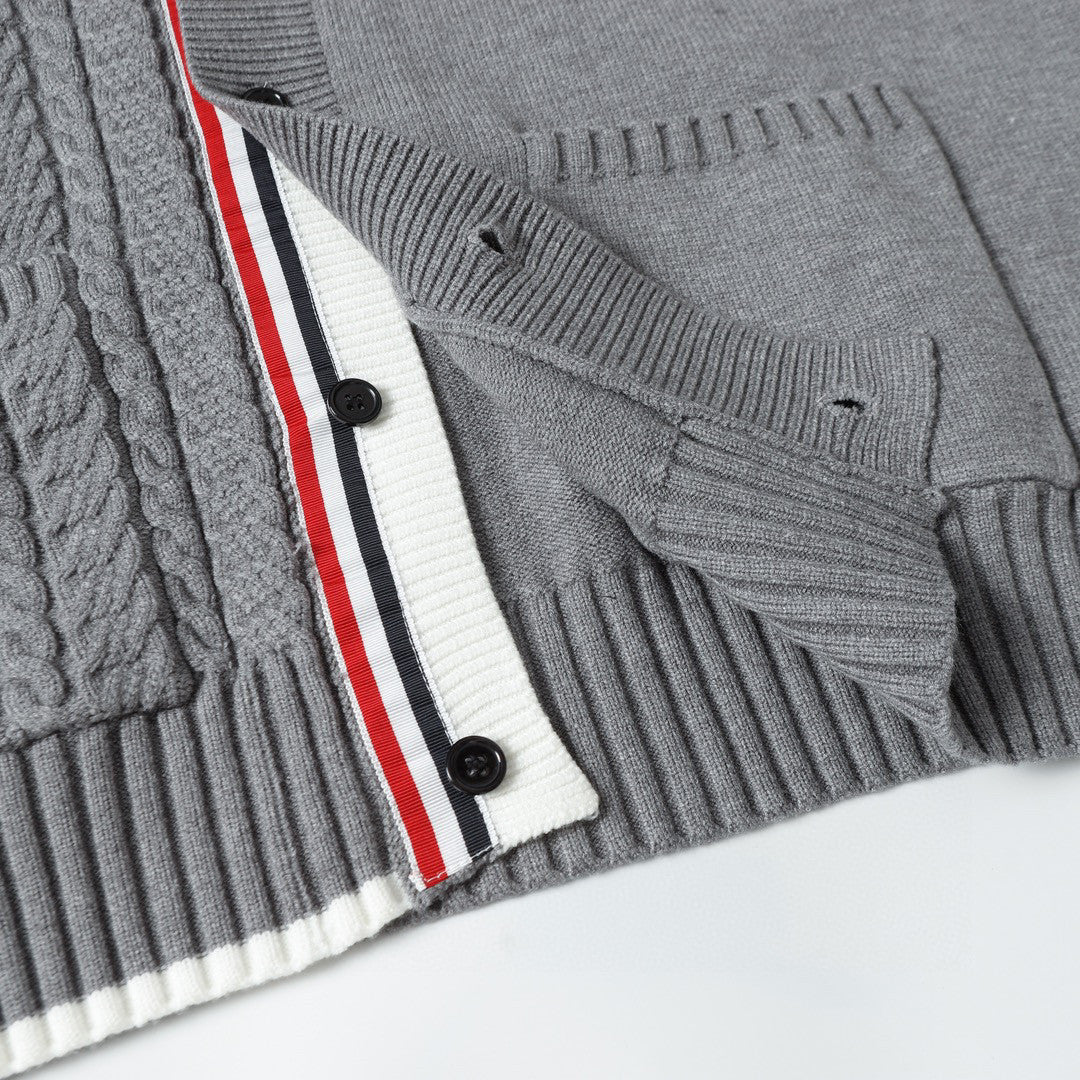 2025SS  wool patchwork cardigan THOM TREND