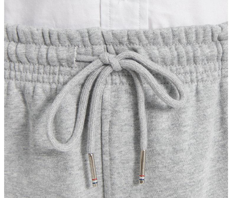 Thom Browne Style Men's Diagonal Stripe Badge Sweatpants - Image 6