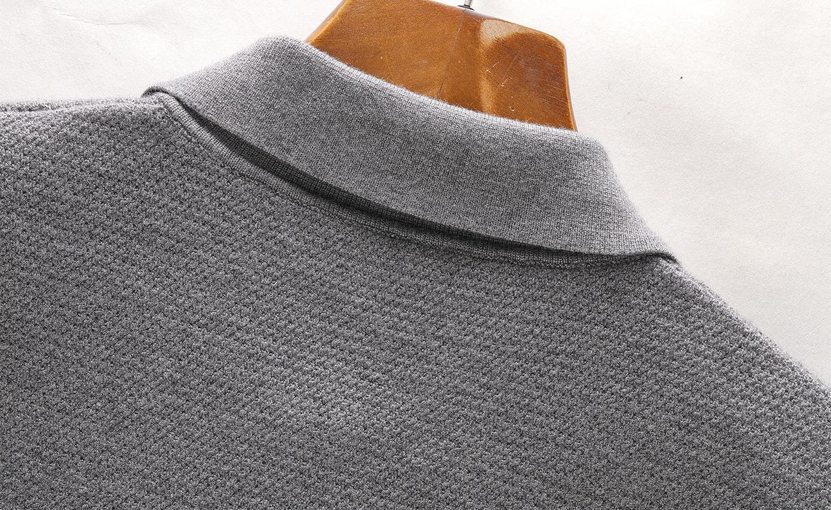 2025SS Polo collar knitted jacket THOM TREND