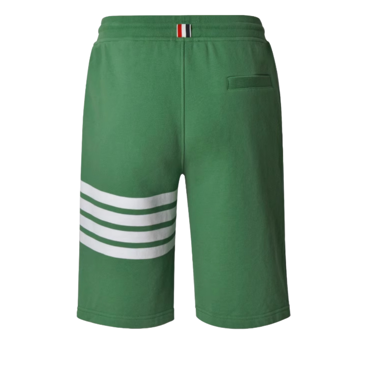 Thom Browne Style Unisex Shorts with Signature Four-Bar Detail - Image 4