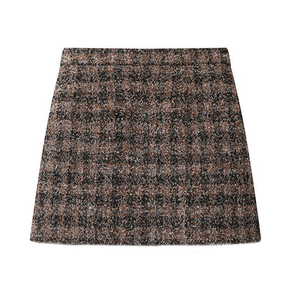 2025SS Plaid short jacket + skirt THOM TREND