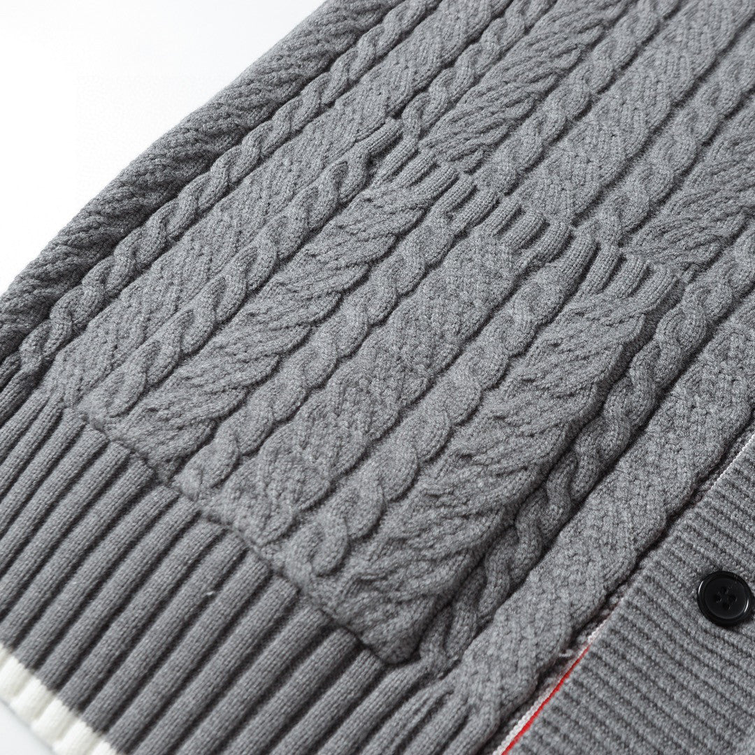 2025SS  wool patchwork cardigan THOM TREND